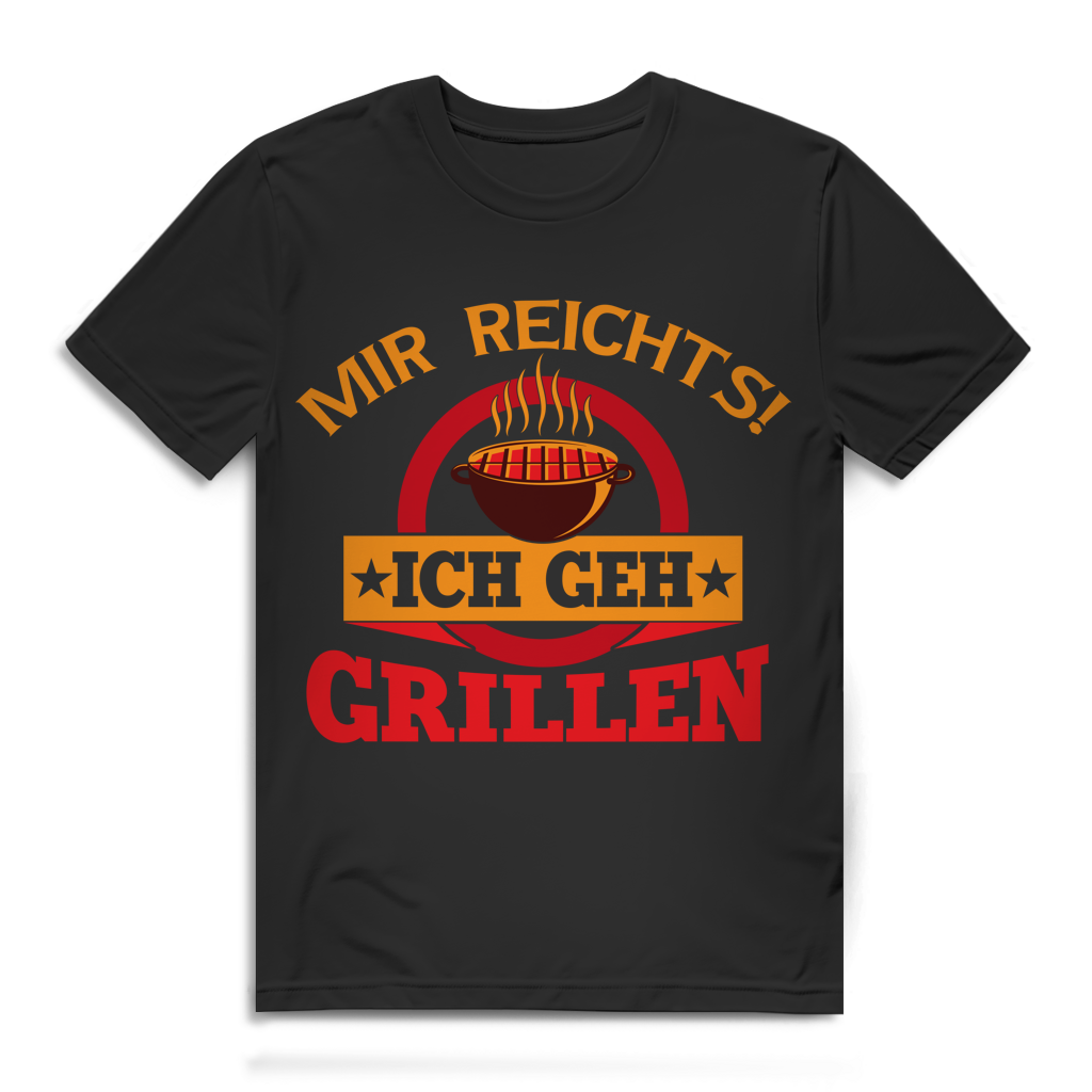 Mir reichts ich geh grillen Herren T-Shirt Black