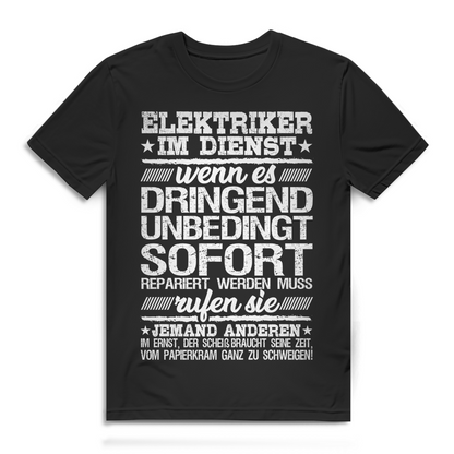 Elektriker im Dienst Herren T-Shirt