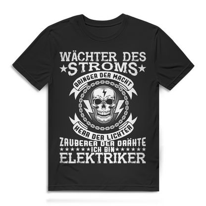 Wächter des Stroms ich bin Elektriker Herren T-Shirt