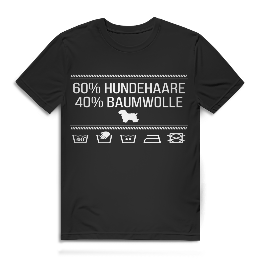 60 Prozent Hundehaare 40 Prozent Baumwolle Herren T-Shirt
