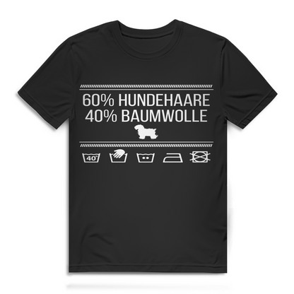 60 Prozent Hundehaare 40 Prozent Baumwolle Herren T-Shirt