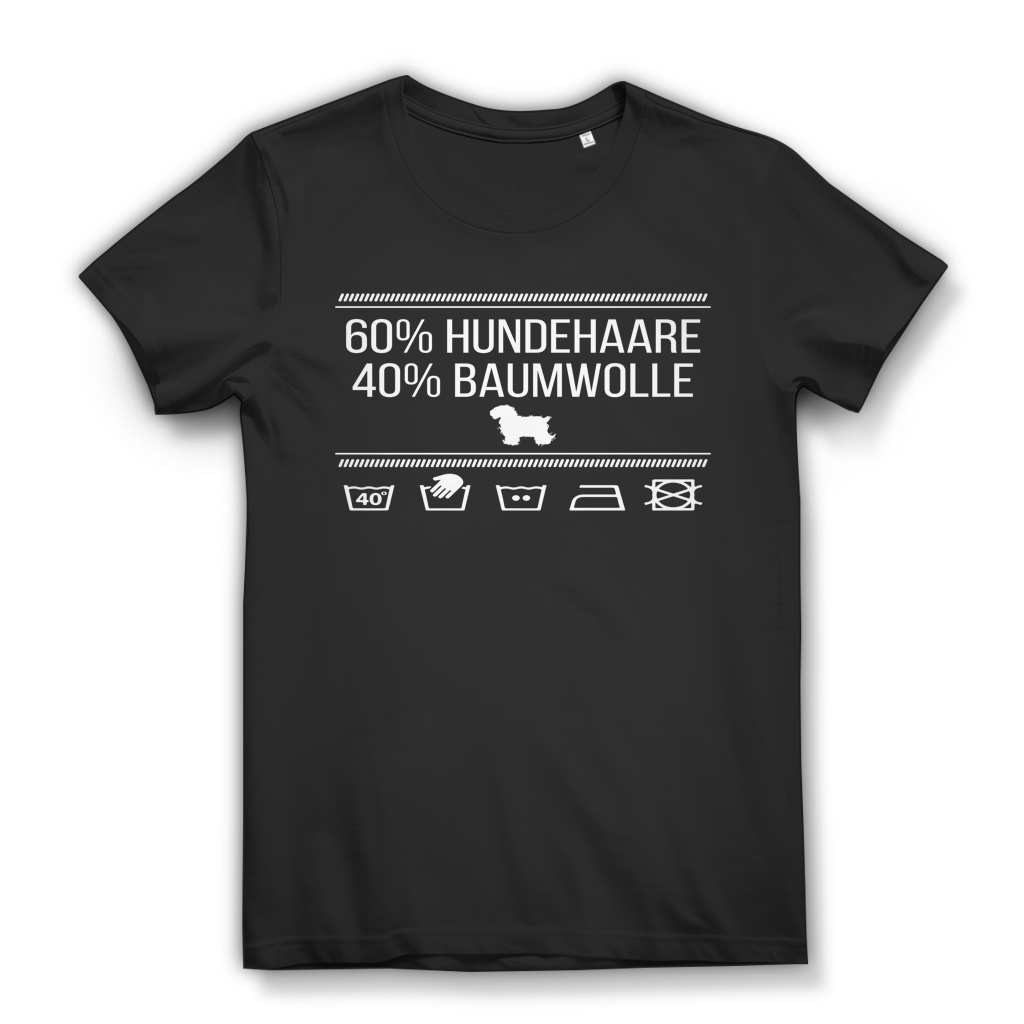 60 Prozent Hundehaare 40 Prozent Baumwolle Damen T-Shirt