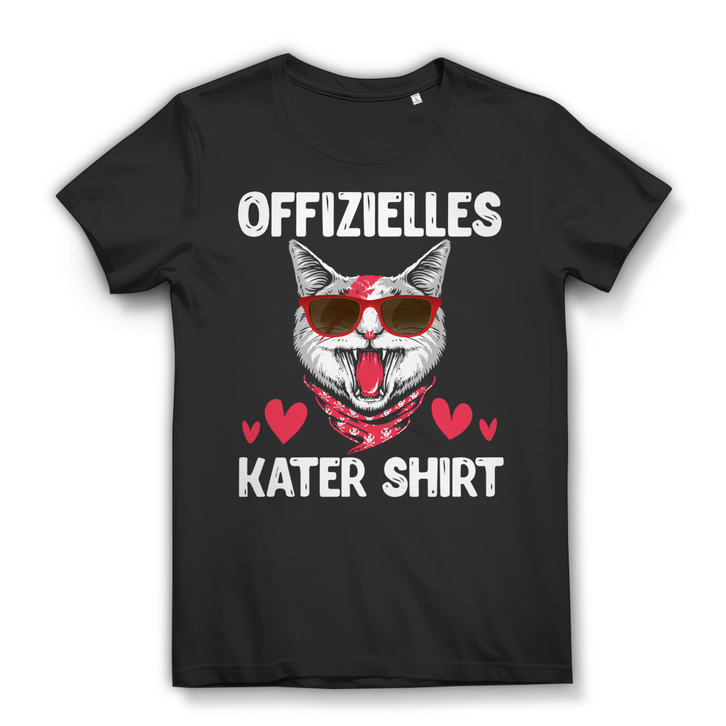 Offizielles Kater Shirt Damen T-Shirt Black