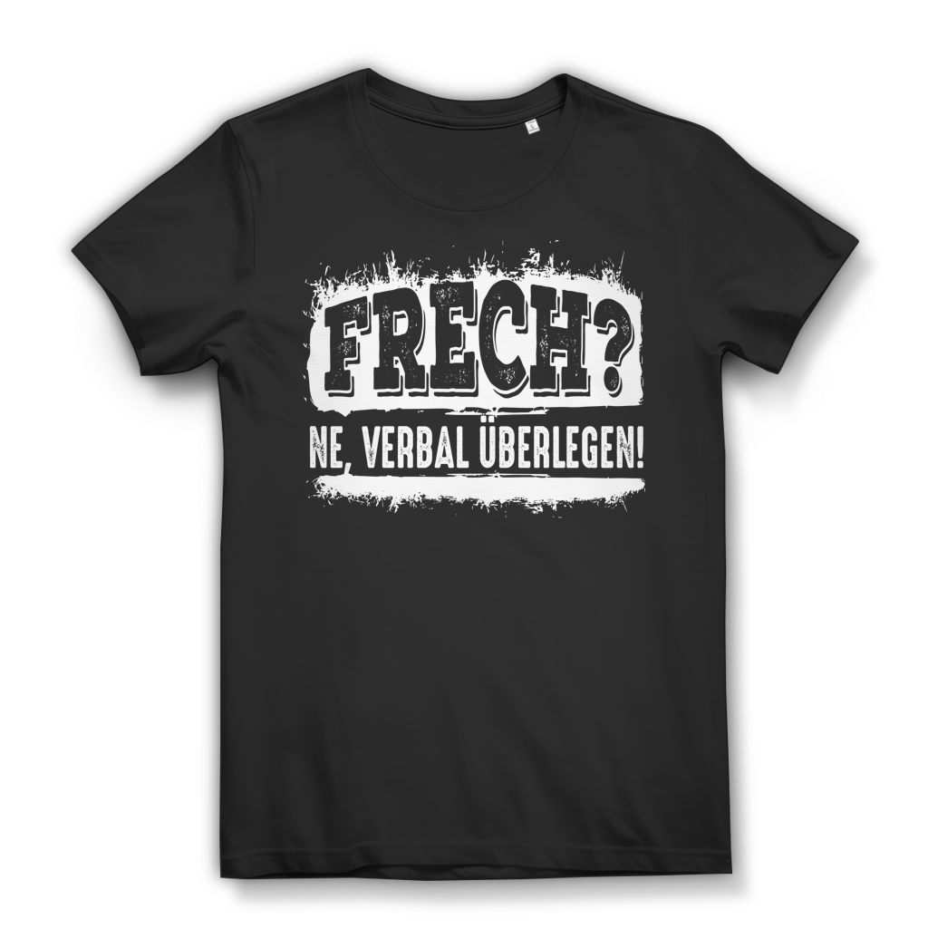Frech ne verbal überlegen Damen T-Shirt Black
