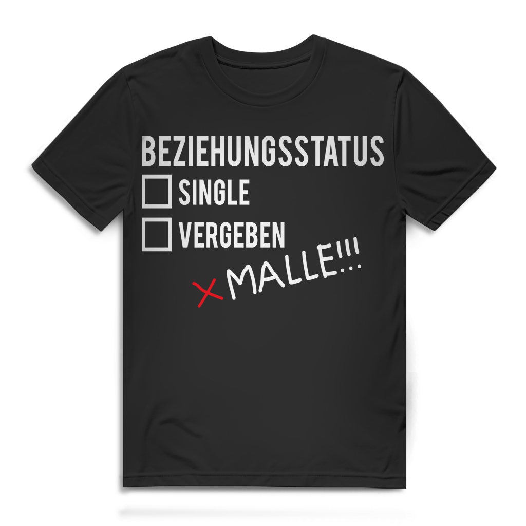 Beziehungsstatus Single Vergeben Malle Herren T-Shirt