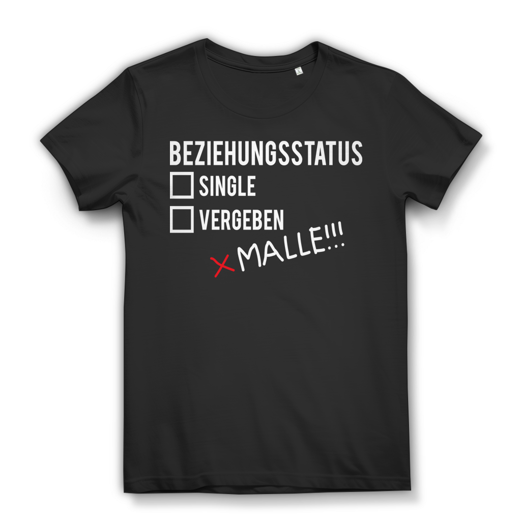 Beziehungsstatus Single Vergeben Malle Damen T-Shirt