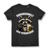 Durchgeknallt und Verwildert Damen T-Shirt Waschbär Bier Mittelfinger Black