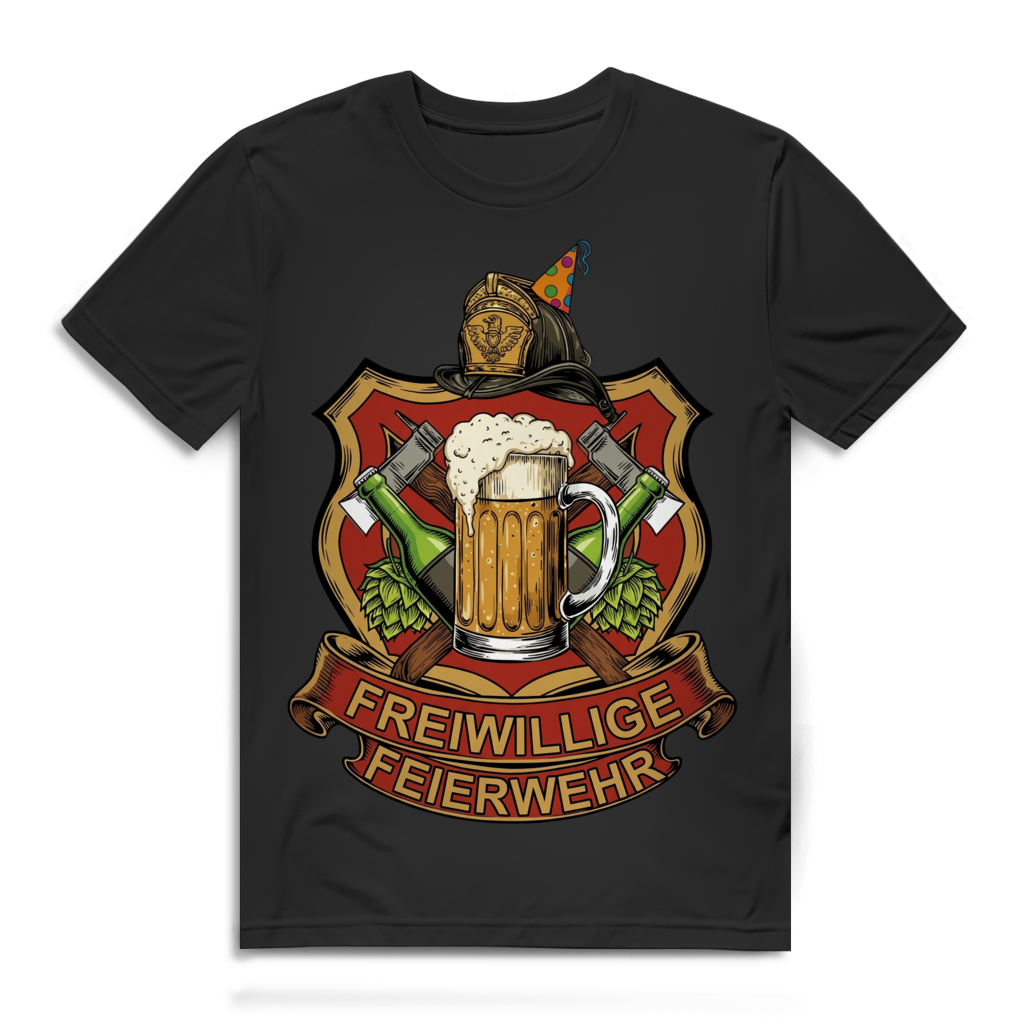 Freiwillige Feierwehr Herren T-Shirt Black