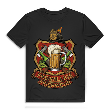 Freiwillige Feierwehr Herren T-Shirt Black