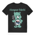 Klempner Bärchi Herren T-Shirt Rohrzange Werkzeug Motiv Funshirt Black