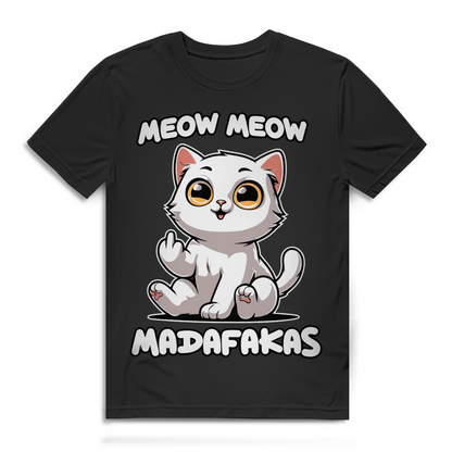 Meow Meow Madafakas Herren T-Shirt Black