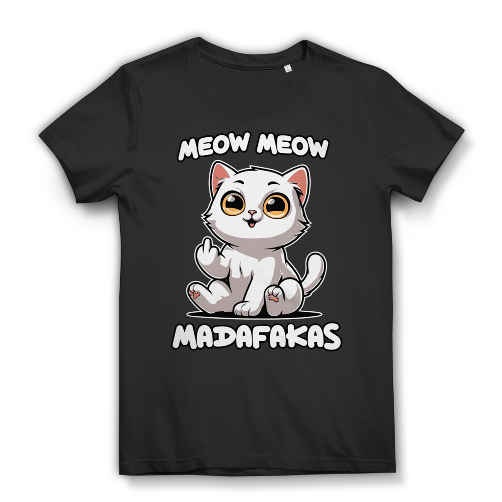 Meow Meow Madafakas Damen T-Shirt Black