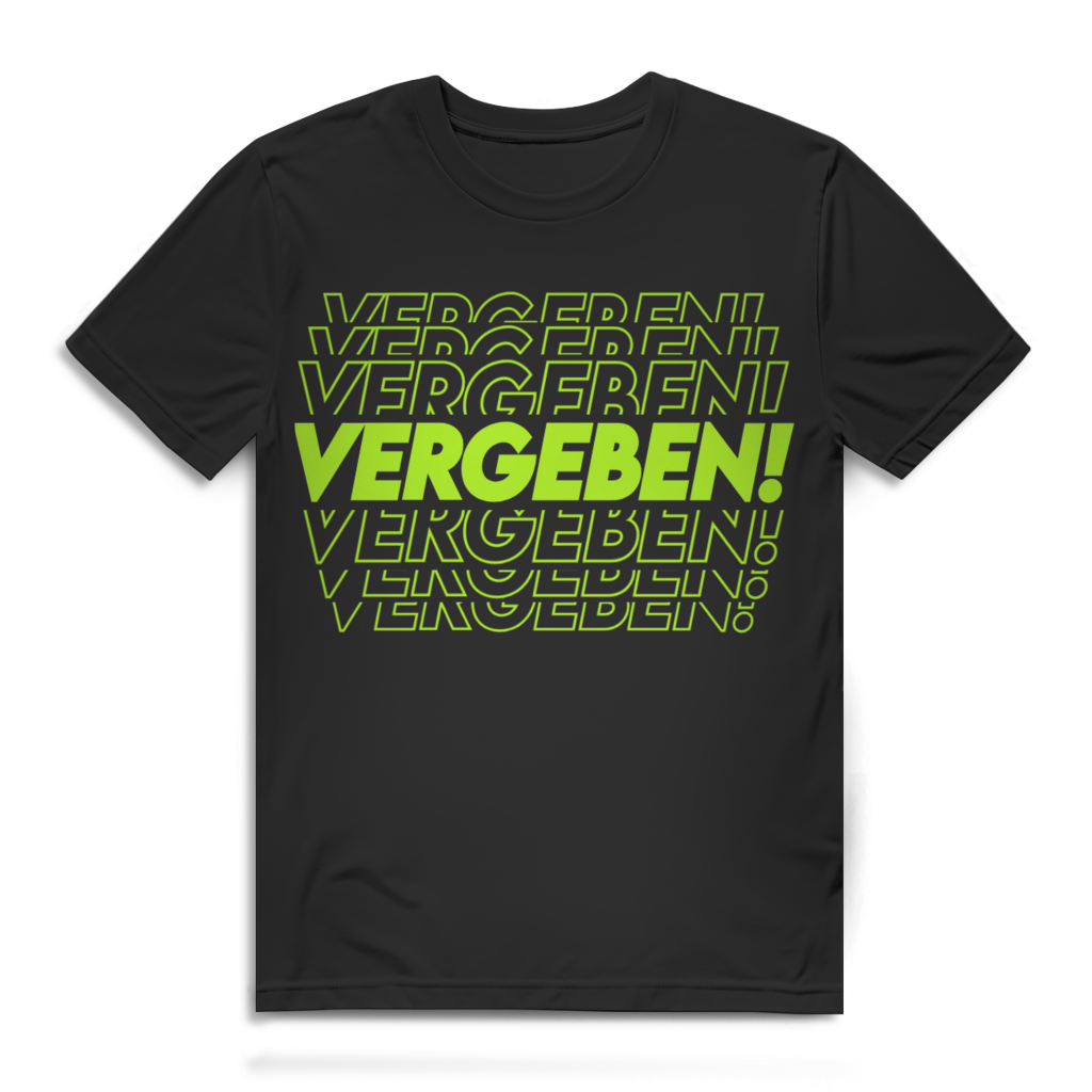 Vergeben Neon Glitch Herren T-Shirt Black