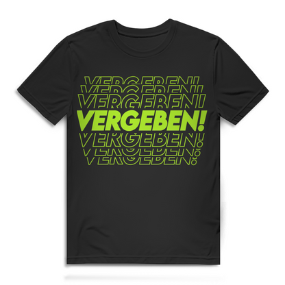 Vergeben Neon Glitch Herren T-Shirt Black