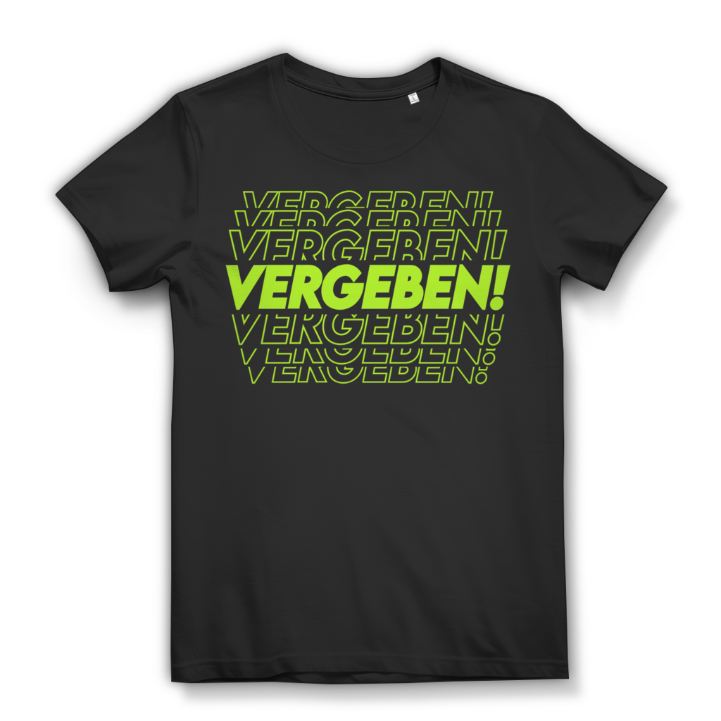 Vergeben Neon Glitch Damen T-Shirt Black