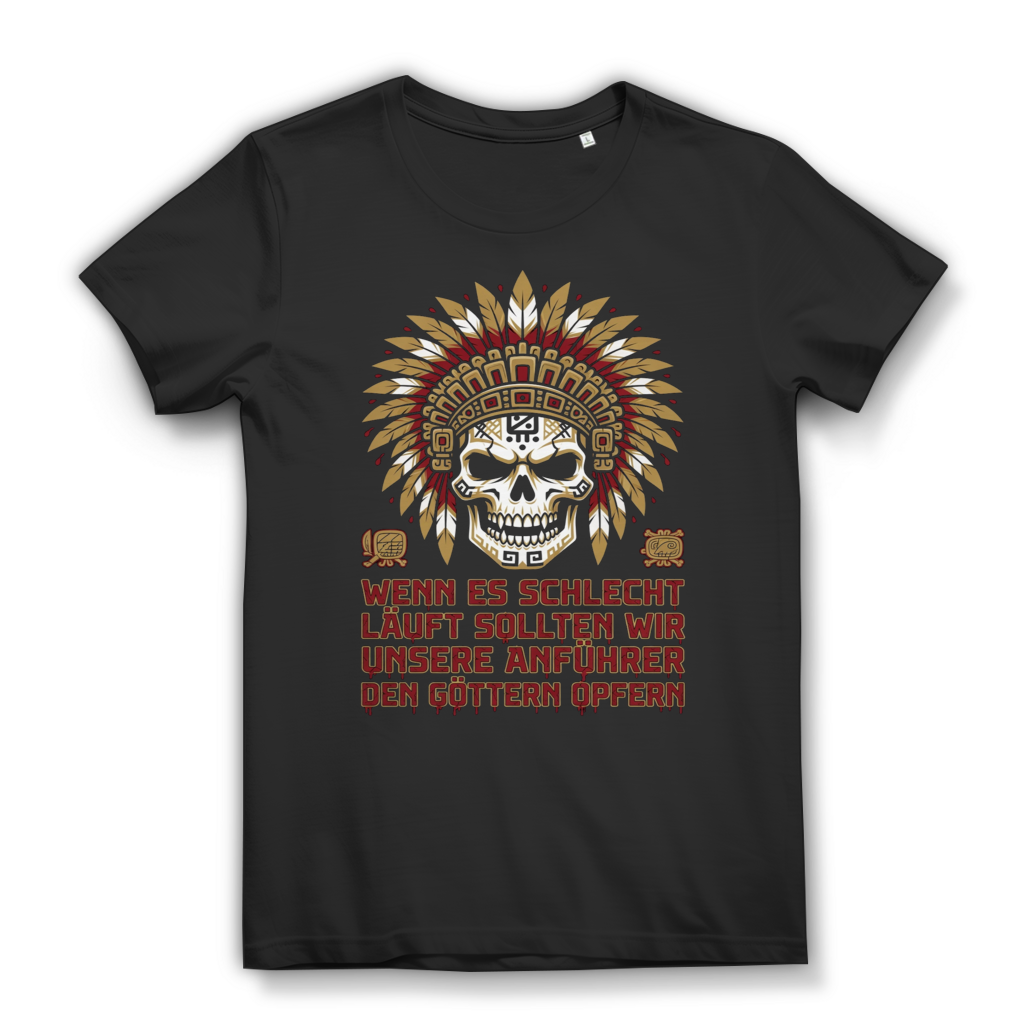 Wenn es schlecht läuft Anführer opfern Damen T-Shirt Funshirt Black