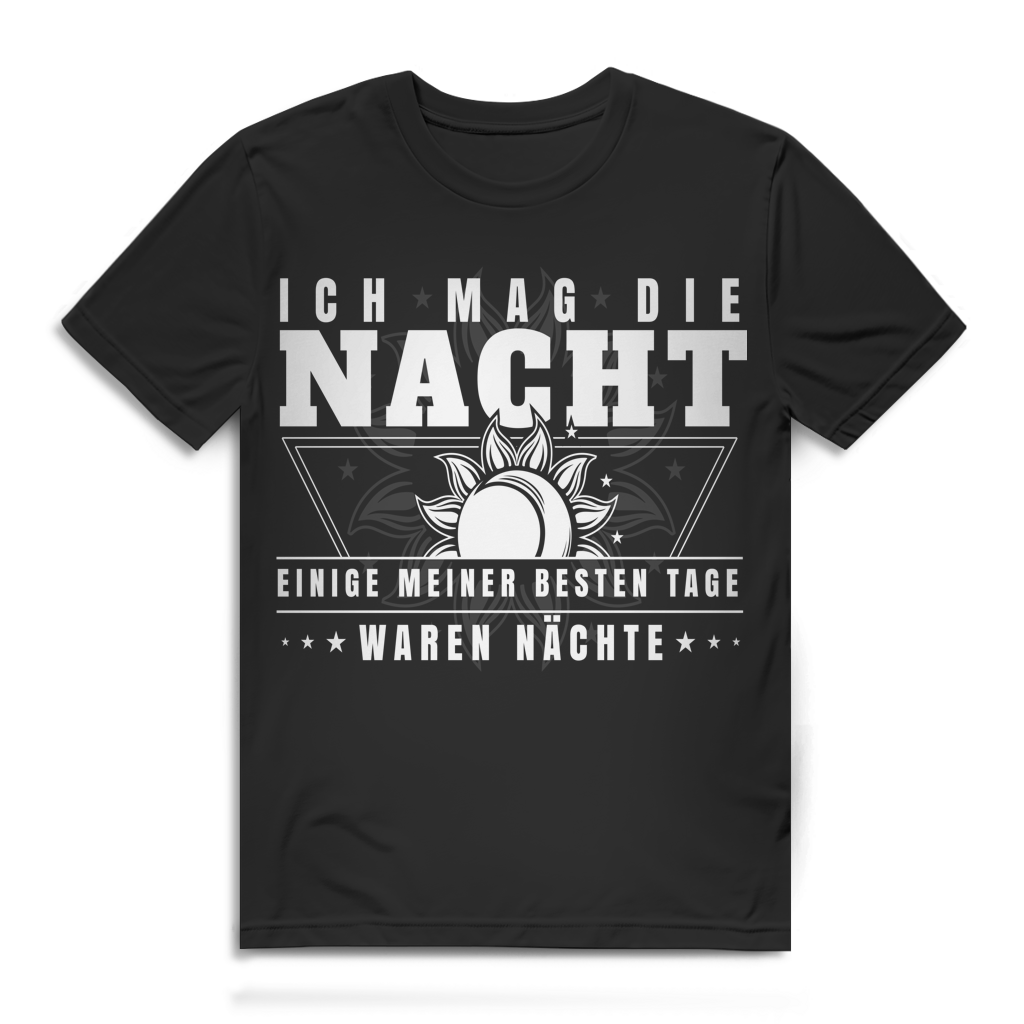 Ich mag die Nacht beste Tage waren Nächte Herren T-Shirt Black