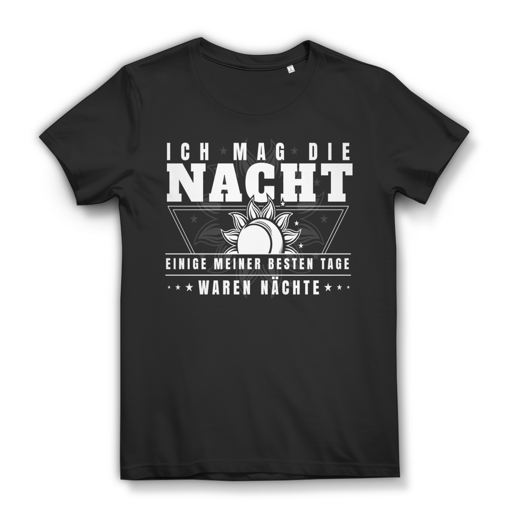 Ich mag die Nacht beste Tage waren Nächte Damen T-Shirt Black