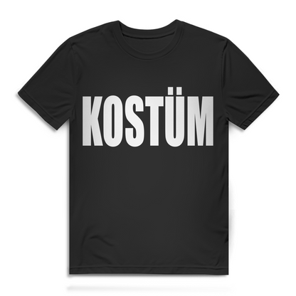 Kostüm Herren T-Shirt Scherzkostüm für Verkleidungsfaule Black
