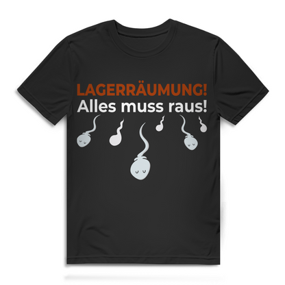 Lagerräumung Alles muss raus Herren T-Shirt Black