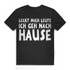 Leckt mich Leute ich geh nach Hause Herren T-Shirt Funshirt Black