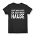 Leckt mich Leute ich geh nach Hause Damen T-Shirt Funshirt Black