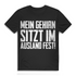 Mein Gehirn sitzt im Ausland fest Herren T-Shirt Funshirt Black