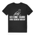 Sei eine Taube und scheiß drauf Herren T-Shirt Black