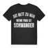 Sei nett zu mir meine Frau ist schwanger Herren T-Shirt Black