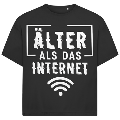 Jack &amp; Jones Oversize Älter Als Das Internet Herren T-Shirt Black