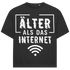 Jack & Jones Oversize Älter Als Das Internet Herren T-Shirt Black