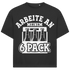 Jack & Jones Oversize Arbeite An Meinem 6 Pack Bier Herren T-Shirt Black