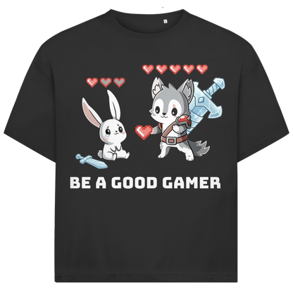 Jack &amp; Jones Oversize Be A Good Gamer Herren T-Shirt Black