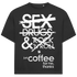 Jack & Jones Oversize Just Coffee For Me Herren T-Shirt Black