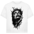 Jack & Jones Oversize Königin Dornenkrone Dunkle Tränen Herren T-Shirt White