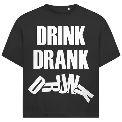 Jack &amp; Jones Oversize Drink Drank Drunk Herren T-Shirt Black