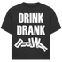 Jack & Jones Oversize Drink Drank Drunk Herren T-Shirt Black