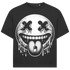 Jack & Jones Oversize Dripping Smiley Face Herren T-Shirt Black