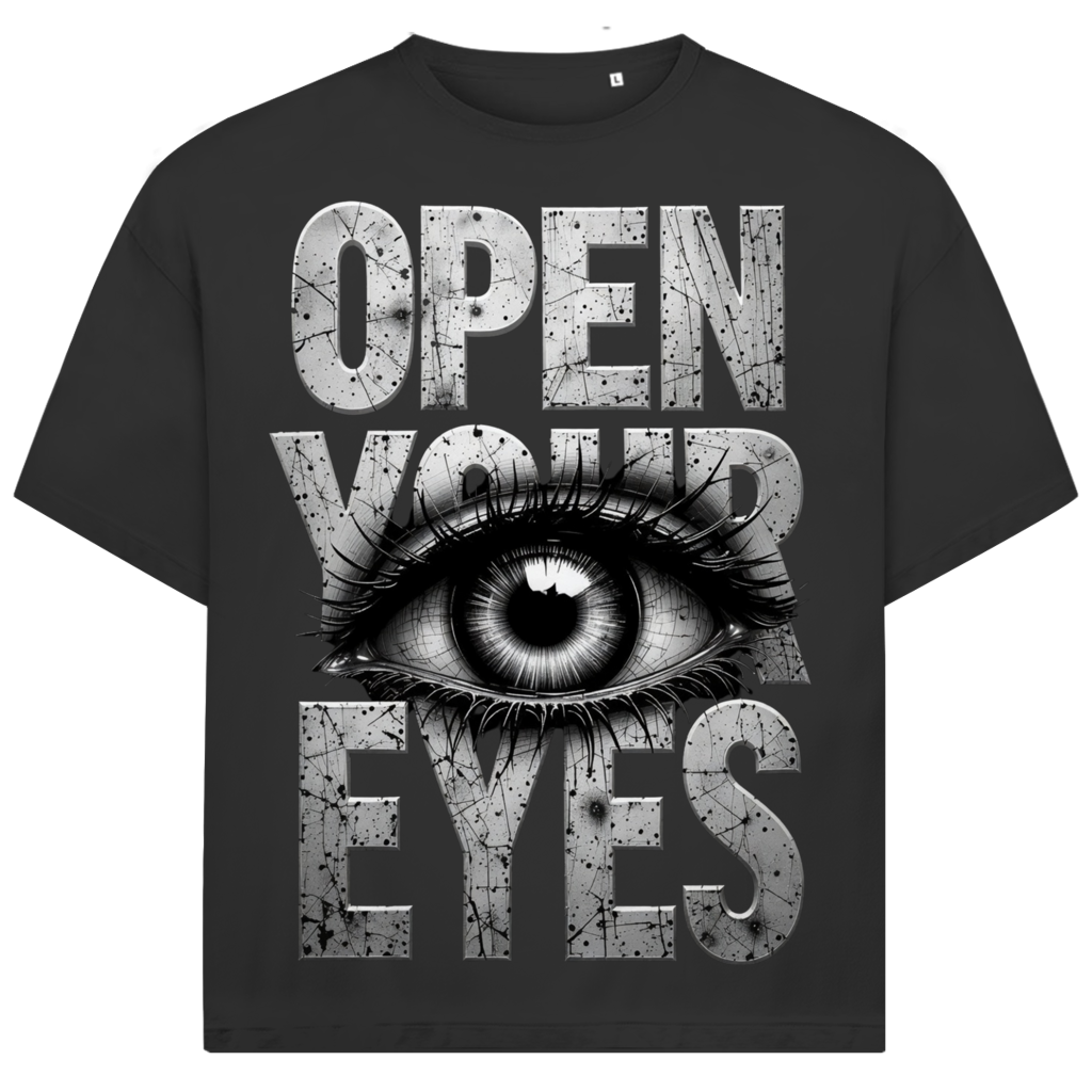 Jack &amp; Jones Oversize Open Your Eyes Herren T-Shirt Black