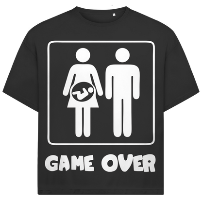 Jack &amp; Jones Oversize Game Over Wir Sind Schwanger Herren T-Shirt Black