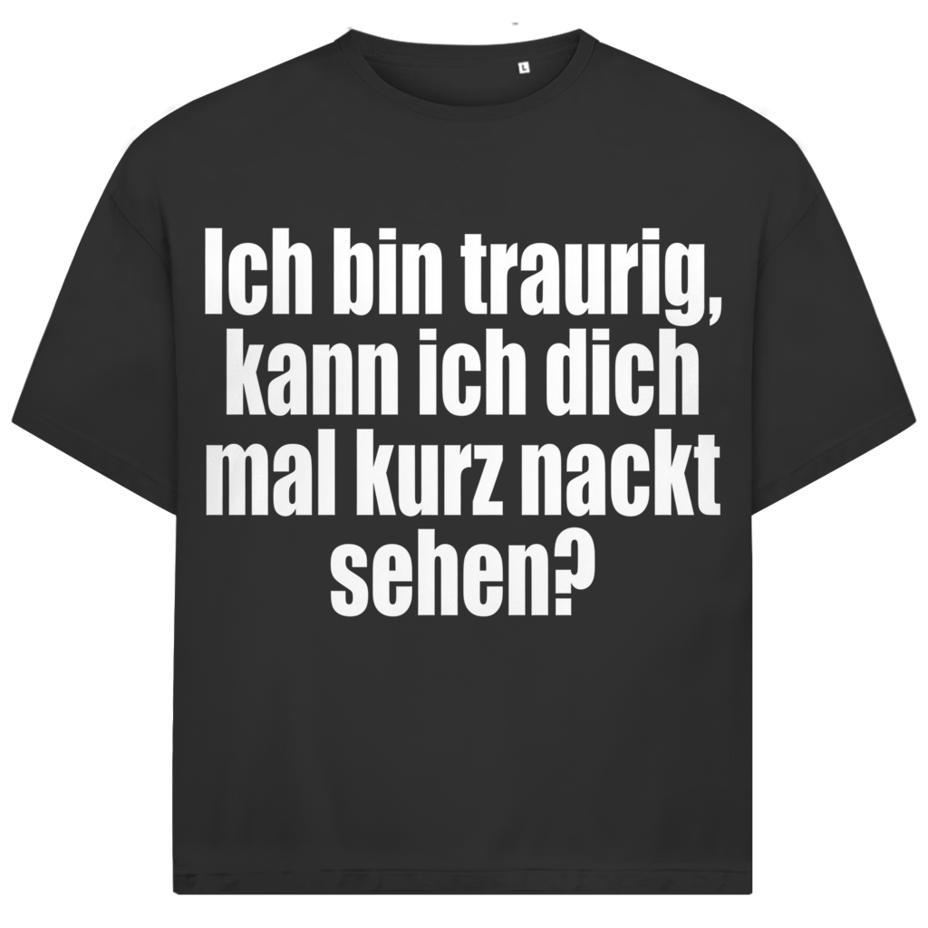 Jack and Jones bin traurig kann ich dich kurz nackt sehen Herren T-Shirt Black