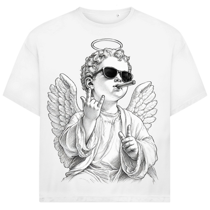 Jack and Jones Joint Cherub Engel mit Sonnenbrille Herren T-Shirt White