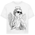 Jack and Jones Joint Cherub Engel mit Sonnenbrille Herren T-Shirt White