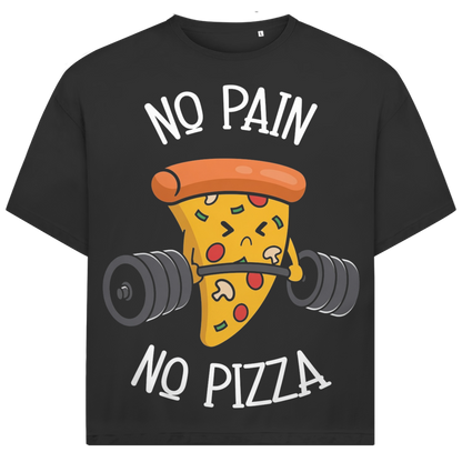 Jack and Jones No Pain No Pizza Fitness Gym Workout Herren T-Shirt Black
