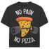 Jack and Jones No Pain No Pizza Fitness Gym Workout Herren T-Shirt Black