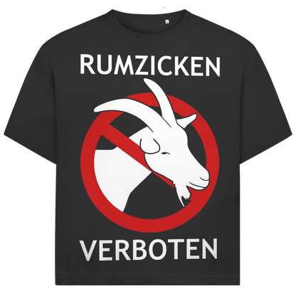 Jack and Jones Rumzicken Verboten Ziege Verbotssschild Herren T-Shirt Black