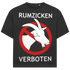 Jack and Jones Rumzicken Verboten Ziege Verbotssschild Herren T-Shirt Black