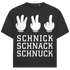 Jack and Jones Schnick Schnack Schnuck Mittelfinger Herren T-Shirt Black