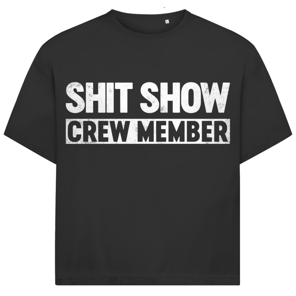 Jack and Jones Shit Show Crew Member Herren T-Shirt Black