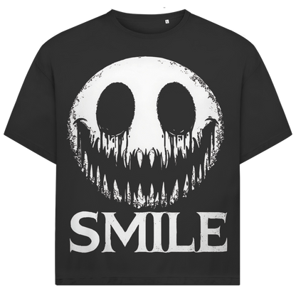 Jack and Jones Smile Drip Horror Smiley Herren T-Shirt Black